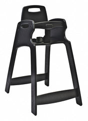 Koala High Chair, 17 1/4 in Width (In.), 23 1/2 in Depth (In.), 29.5 in Height (In.), Black, Plastic - KB833-02