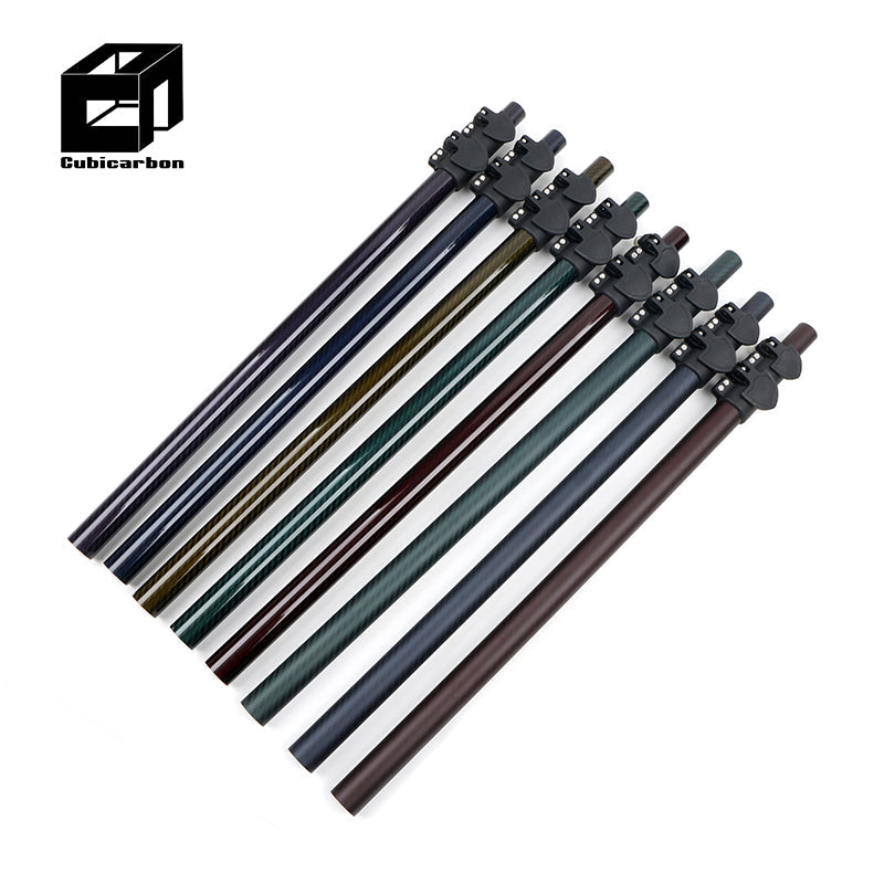 OEM Factory 20ft 30ft 40ft 45ft 50ft 60ft 65ft Carbon Fiber Telescopic Pole Custom 3K Colorful Telescoping Tube 3-20m
