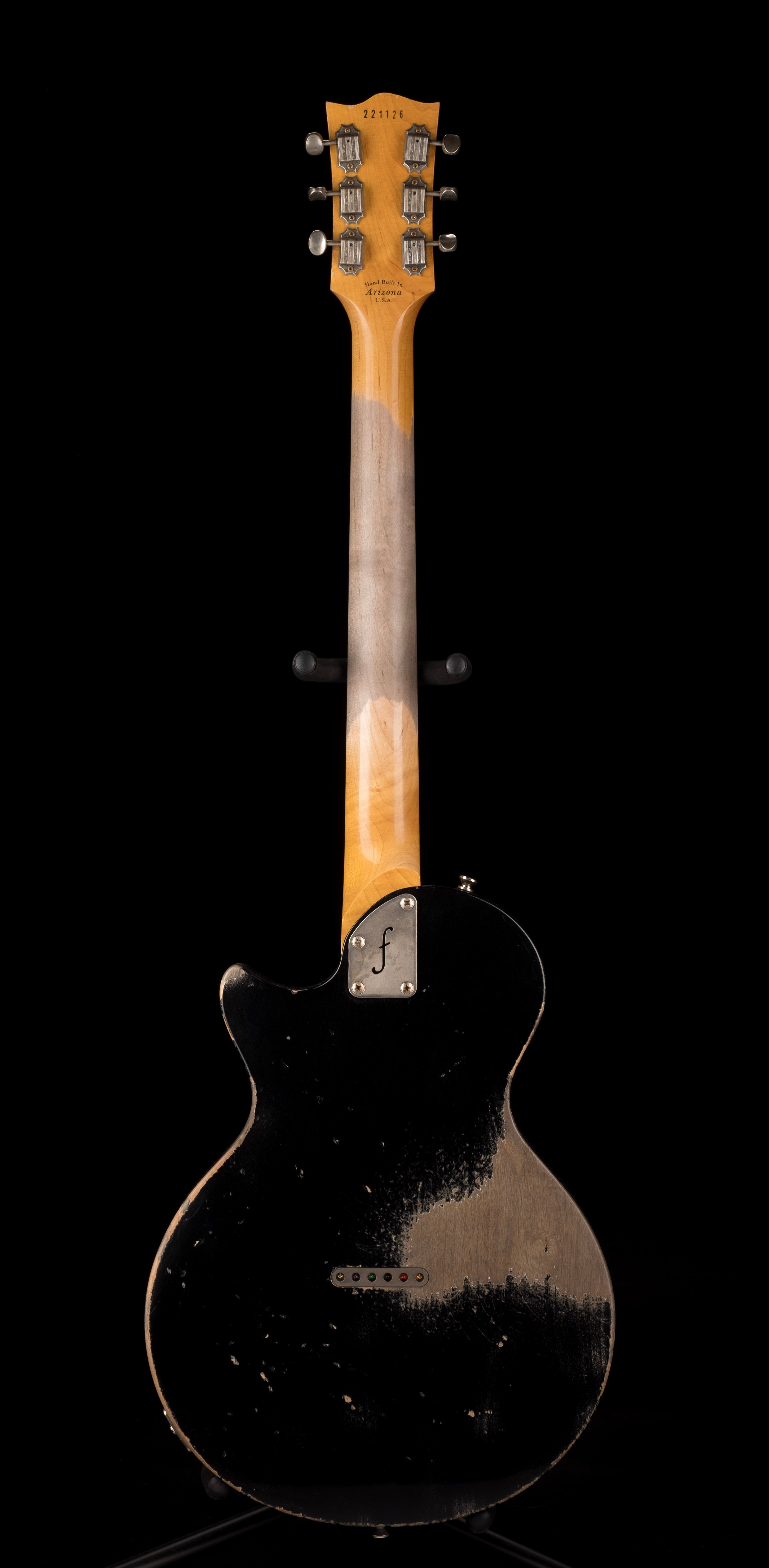 Fano Oltre Series SP6 P90 Medium/Heavy Distress Bull Black with Gig Bag