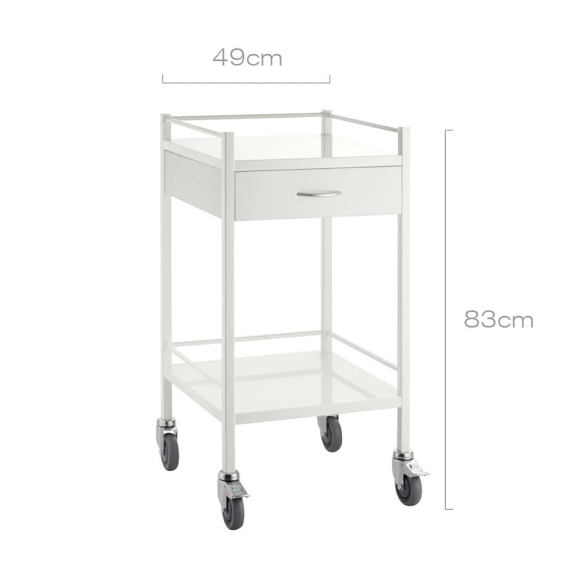 Medical Trolley with Drawers 49 cm | 1 Drawer Medvana UK