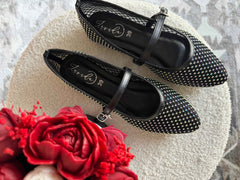 Mesh Mary Janes -Black