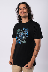 Wumbi Black Cotton Everyday Unisex T-Shirt