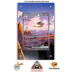 Glurak Charizard 151 199/165 Pokémon Extended Artwork Rahmen & Schutzhülle