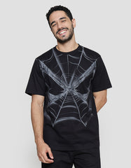 Marvel Spiderman Nets In Grey Print Kaos Pria