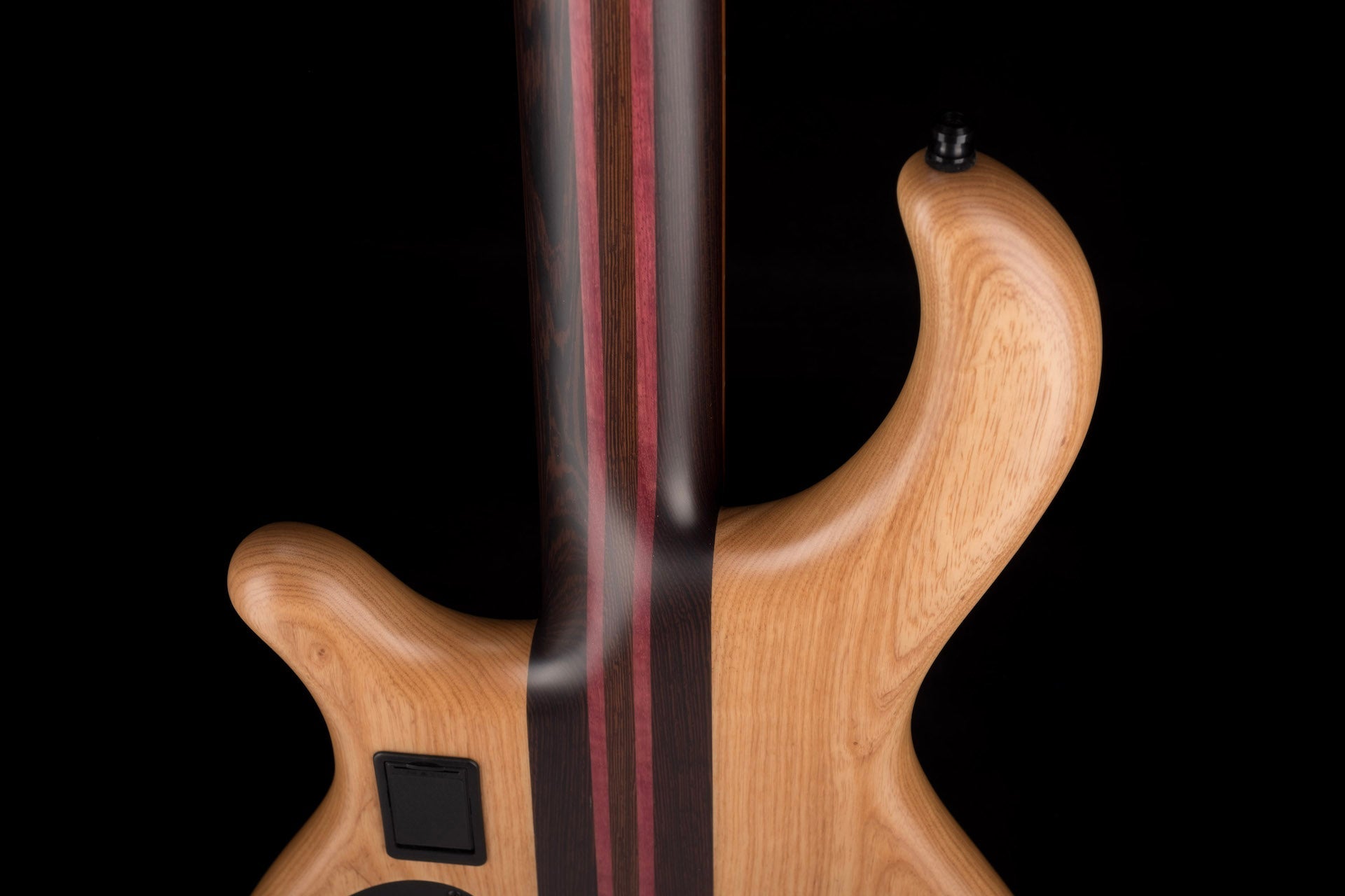 Mayones Patriot Classic 4 Flame Top Bass Satine Transparent Jeans Black 3-Tone Red Burst