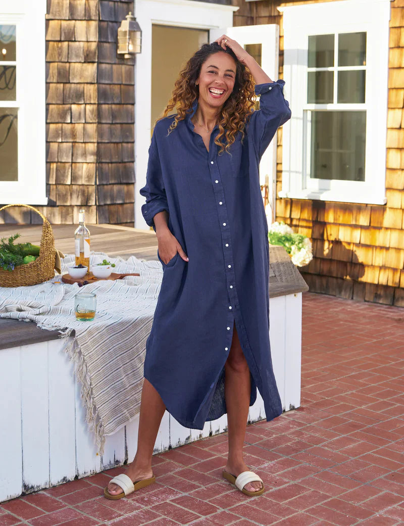 Frank & Eileen Megan One Size Maxi Dress | Navy