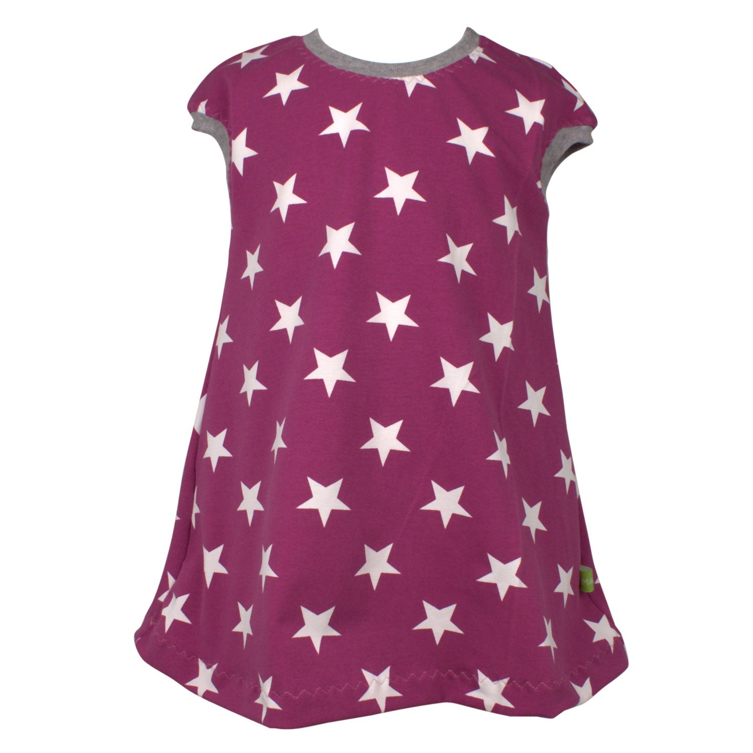 Kinder Tunikakleid / Kurzarmkleid Sterne beere