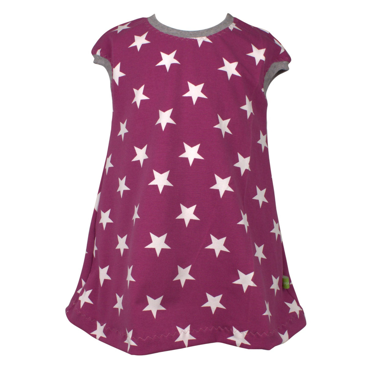 Kinder Tunikakleid / Kurzarmkleid Sterne beere
