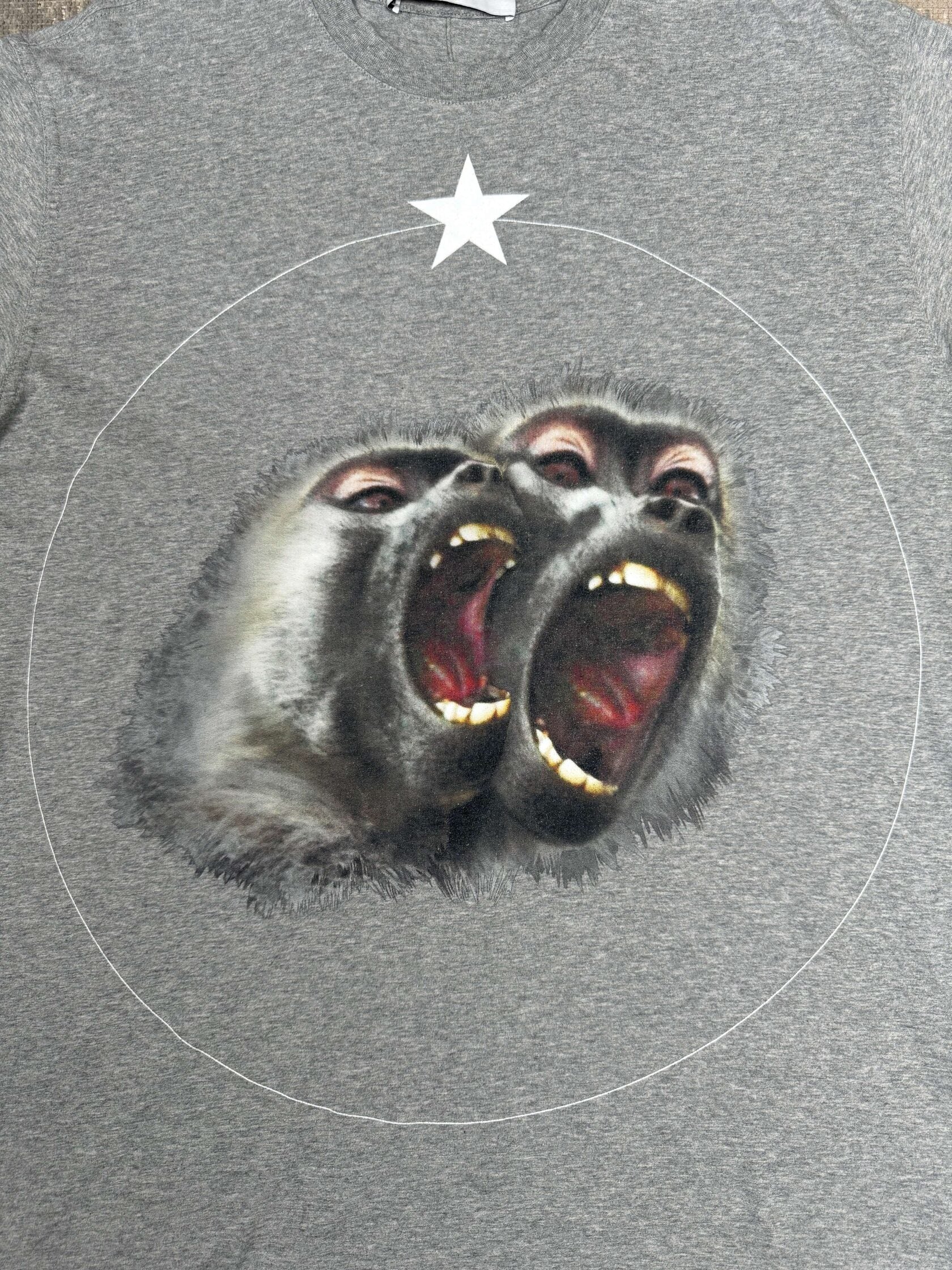Givenchy Monkey Brothers Colombian Fit T-Shirt - Grey Givenchy