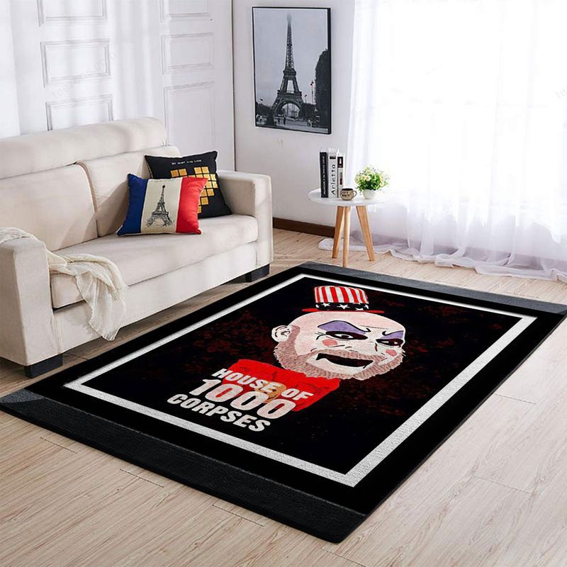House Of 1000 Corpses Rob Zombie Captain Spaulding Horror Movie Teppich