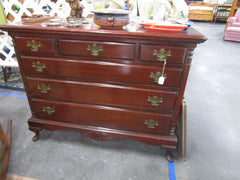 Vintage Mahogany 3 Over 3 Cabriole Leg Dresser