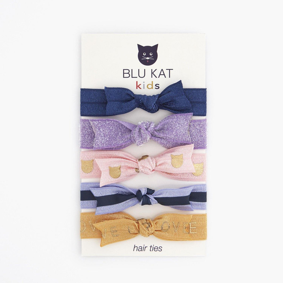 BLU KAT Elastic Bow Hair Ties for Kids - BLU KAT