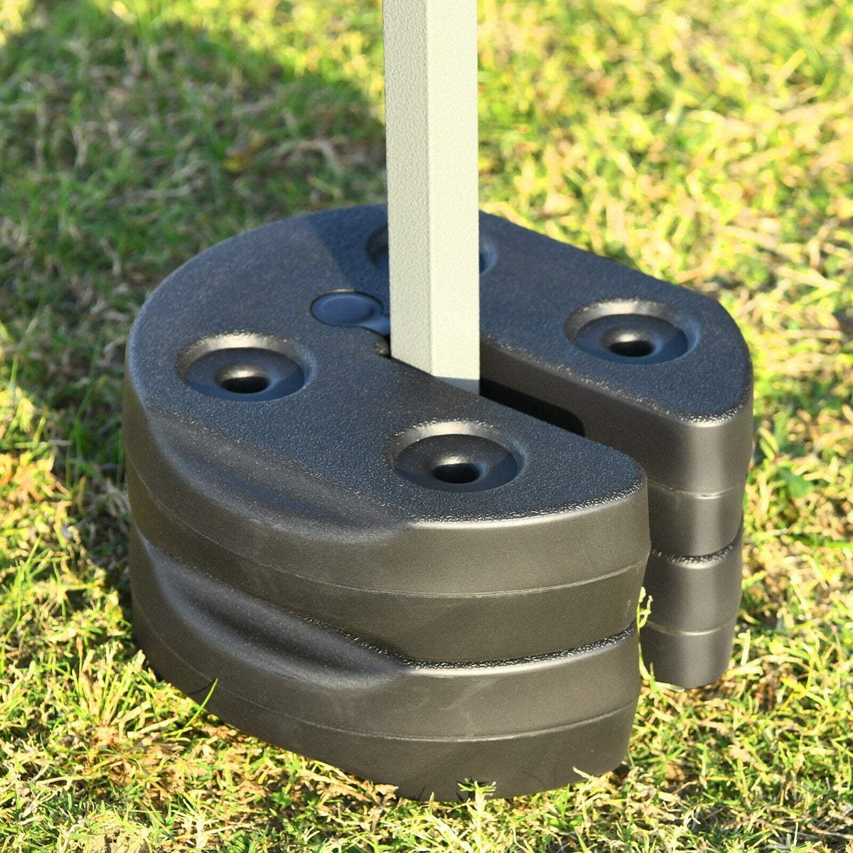 6 pieces Weight Plates Patio Canopy Tent Gazebo Shade Umbrella Water Filled - Relaxacare
