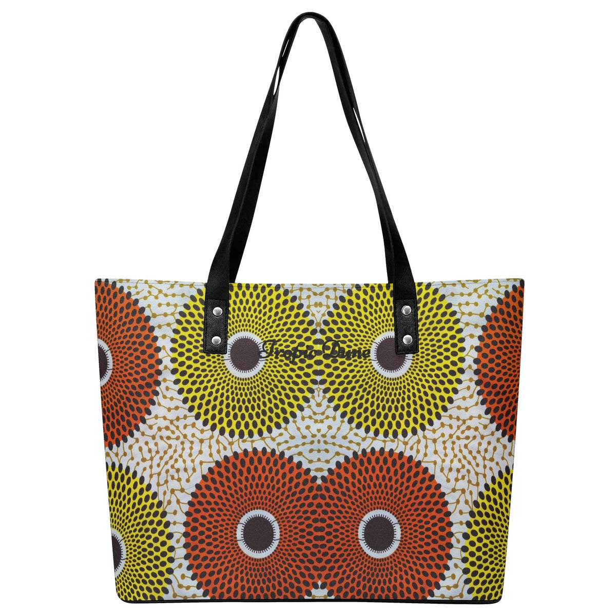 Abuja Faux Leather Tote Bag By Tropic Dune - Tropic Dune USA