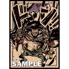 Ink Chibi Blackbeard Don Sleeve with a dynamic anime character design on a beige background.