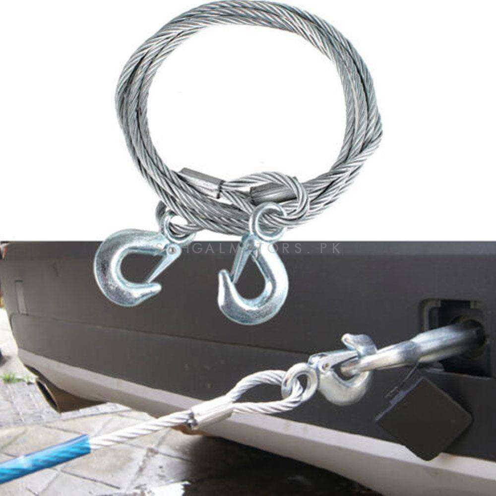 12 FT Emergency Towing Steel Wire Rope - 12 MM