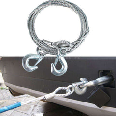 12 FT Emergency Towing Steel Wire Rope - 12 MM