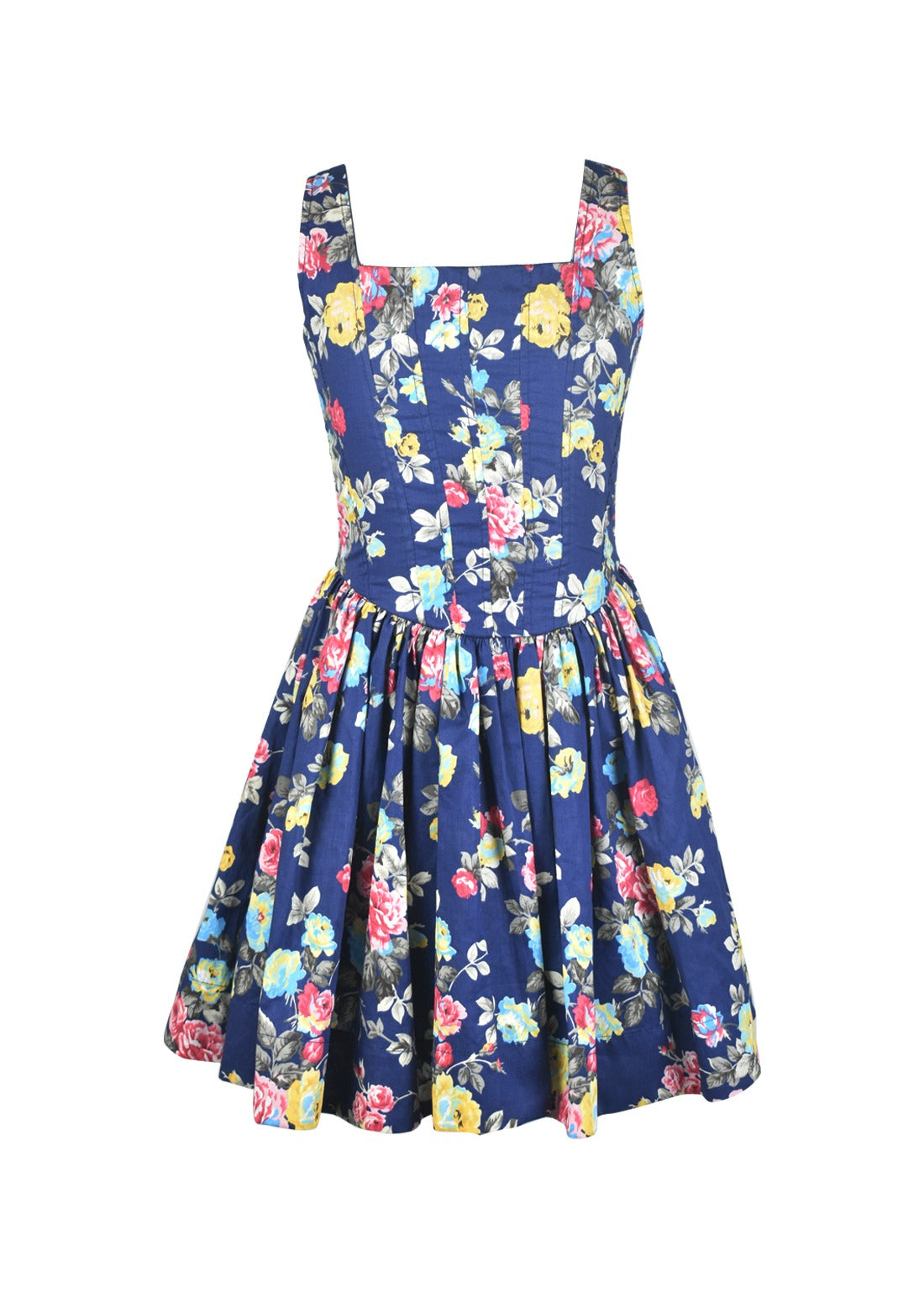 *Floral Printed Corset Dress*