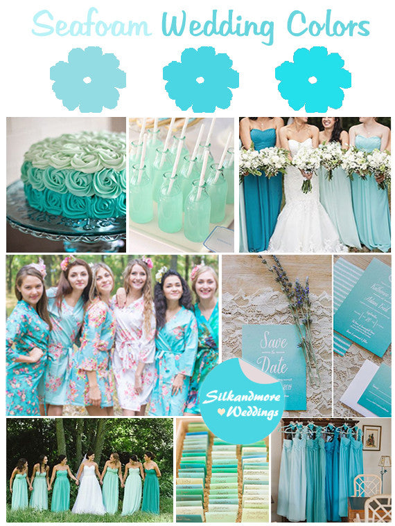 Assorted Aqua | SilkandMore Robes