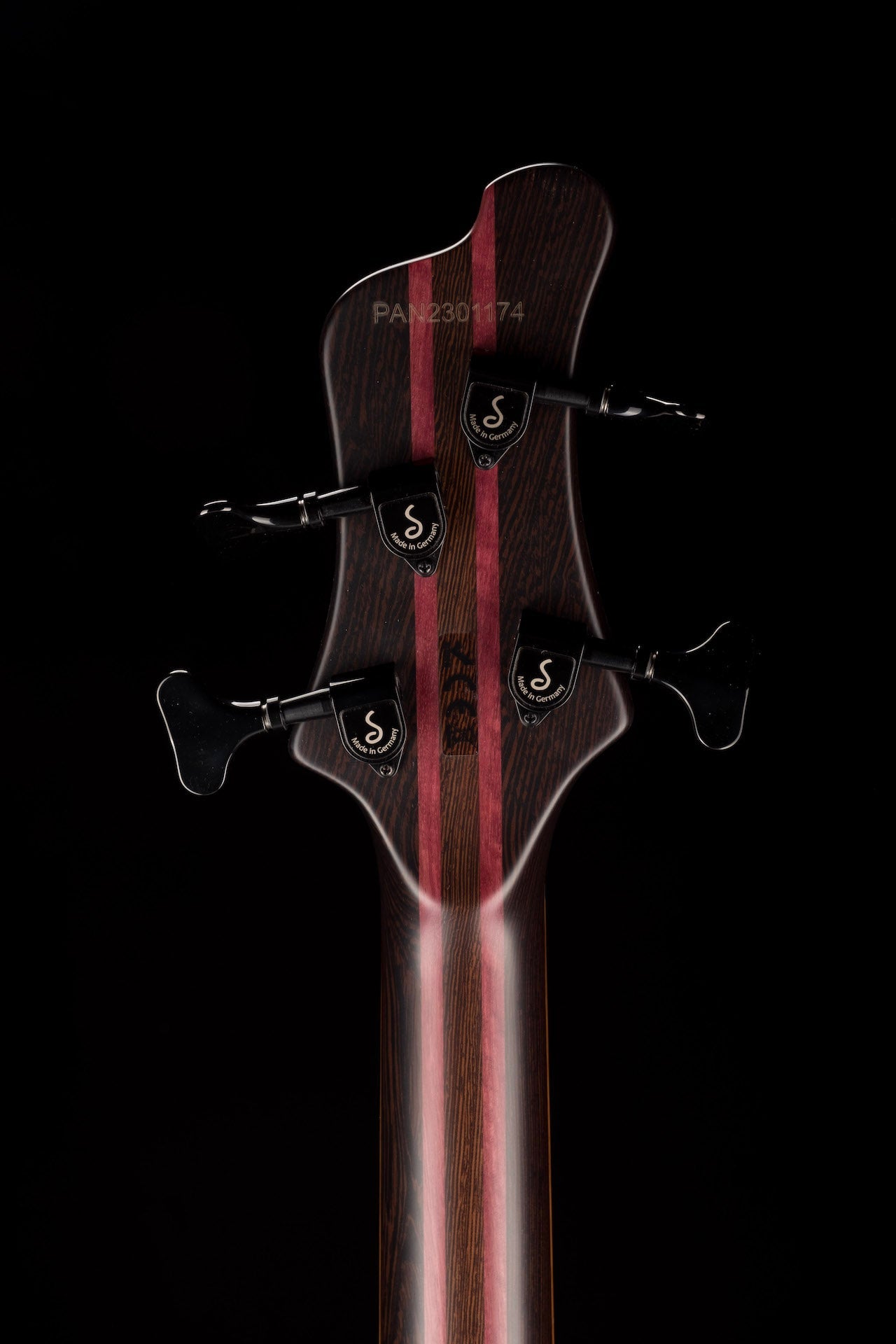 Mayones Patriot Classic 4 Flame Top Bass Satine Transparent Jeans Black 3-Tone Red Burst