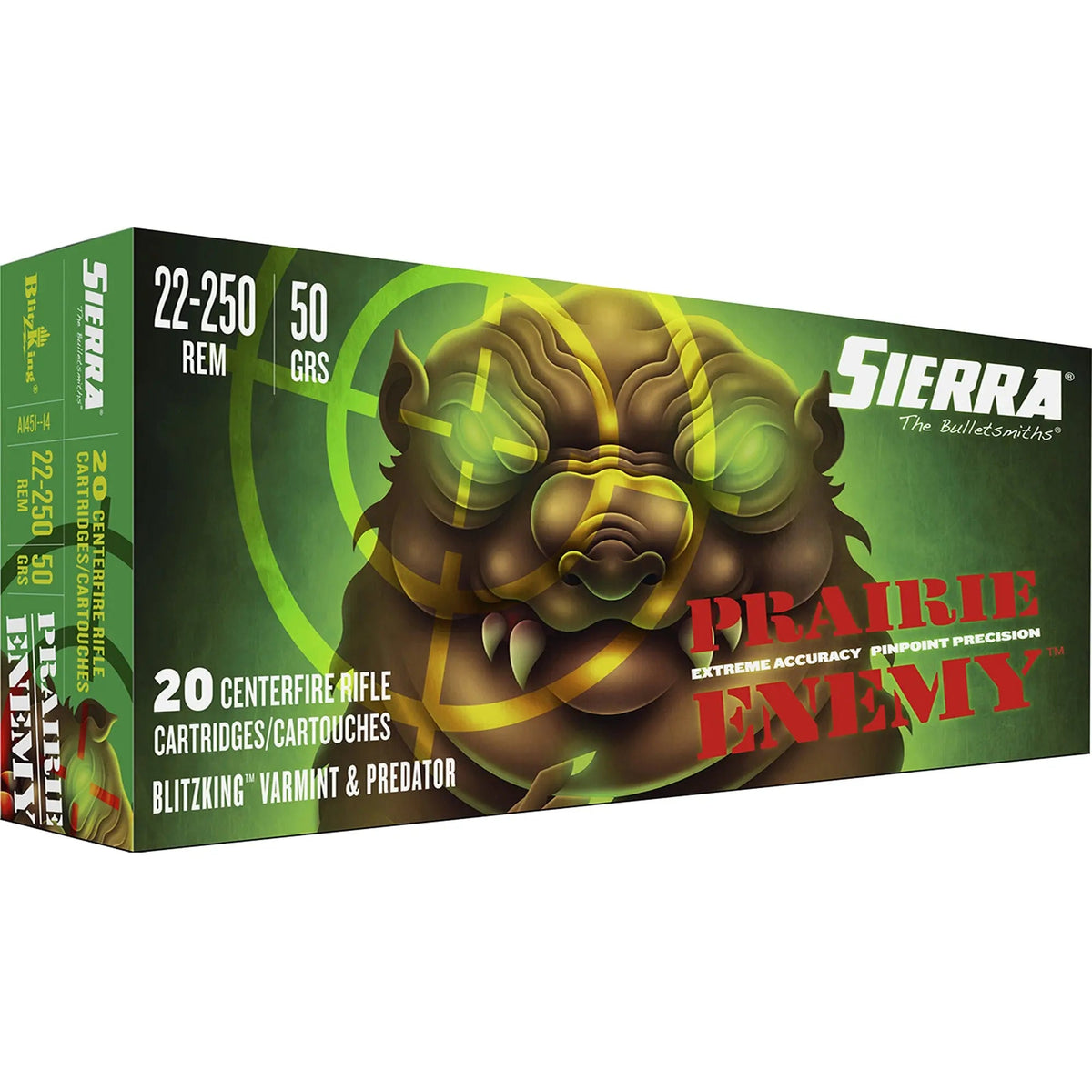 SIERRA PRAIR 22-250 50GR BLTZ 20/200 - American Ordnance