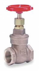 Milwaukee Valve Gate Valve, Valve Class Class 150, Bronze, FNPT Connection Type, Pipe Size - Valves 3/4 in - 1140.75