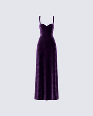 Women's purple maxi dress – FINESSE