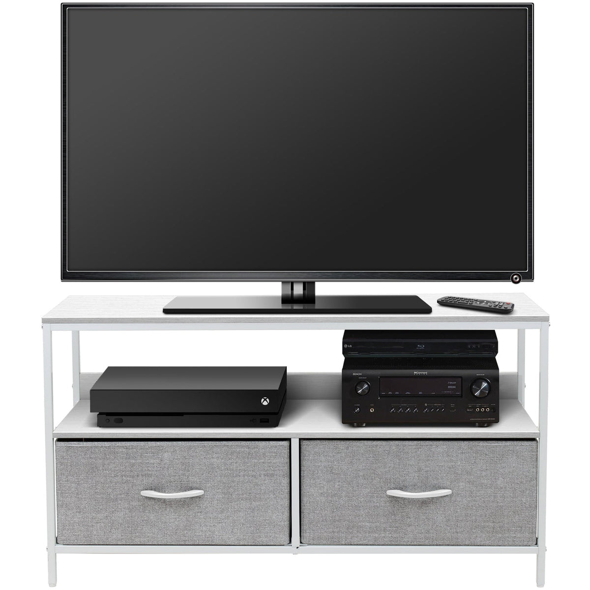 2 Drawer TV Stand Dresser (for TVs up to 38") - Sorbus Home