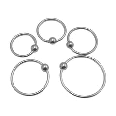 Beginner-Friendly Stainless Beaded Cock Ring BDSM