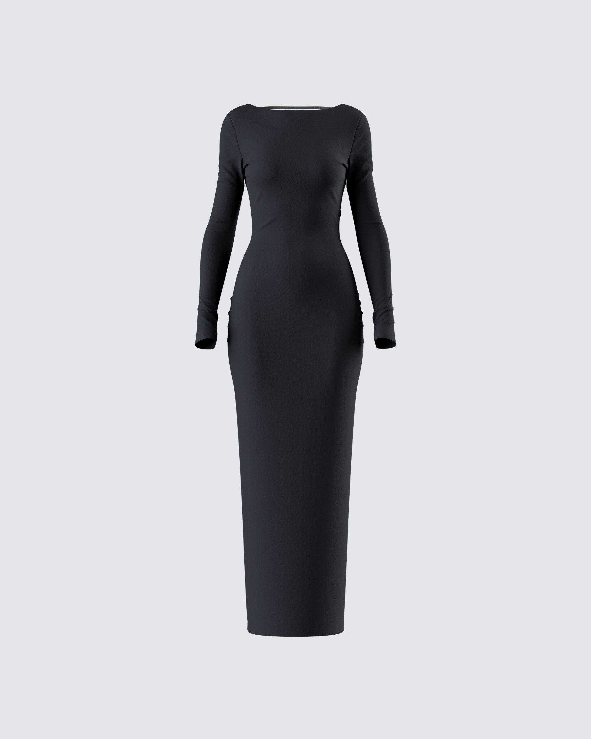 Women's black maxi dress – FINESSE