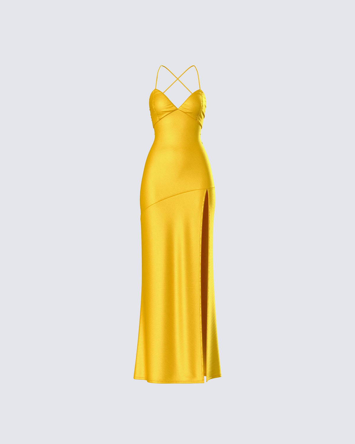 Women's orange maxi dress – FINESSE