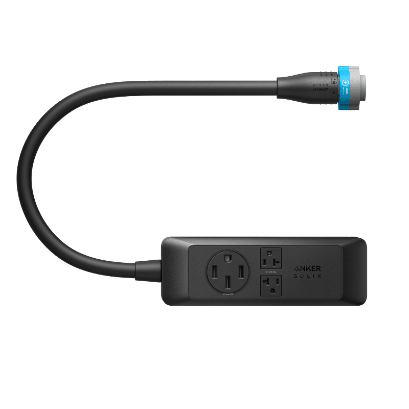 Anker SOLIX E10 120V/240V Power Strip | 1× NEMA 14-50 (9,600W) + 2× NEMA 5-20 (2,400W) | No Transfer Switch Needed - ShopSolar: Complete Solar Kits + Lifetime Customer Support