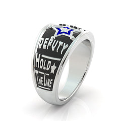 Deputy Sheriff Hold the Line Ring