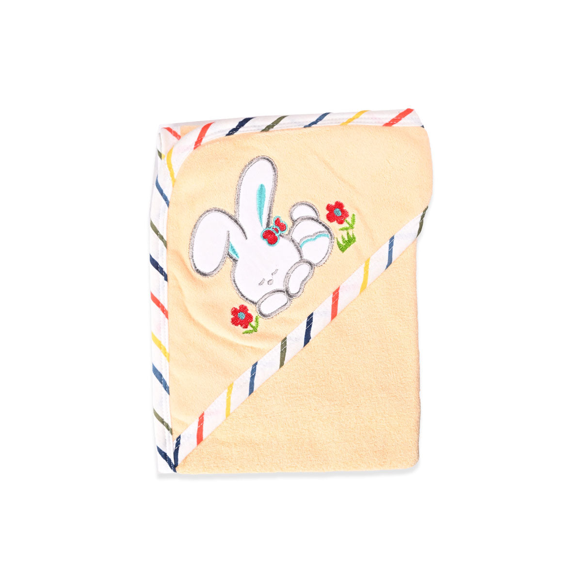 Picture of Soft Hooded Babies Bath Towel Yellow - by Raja Sahib Kids