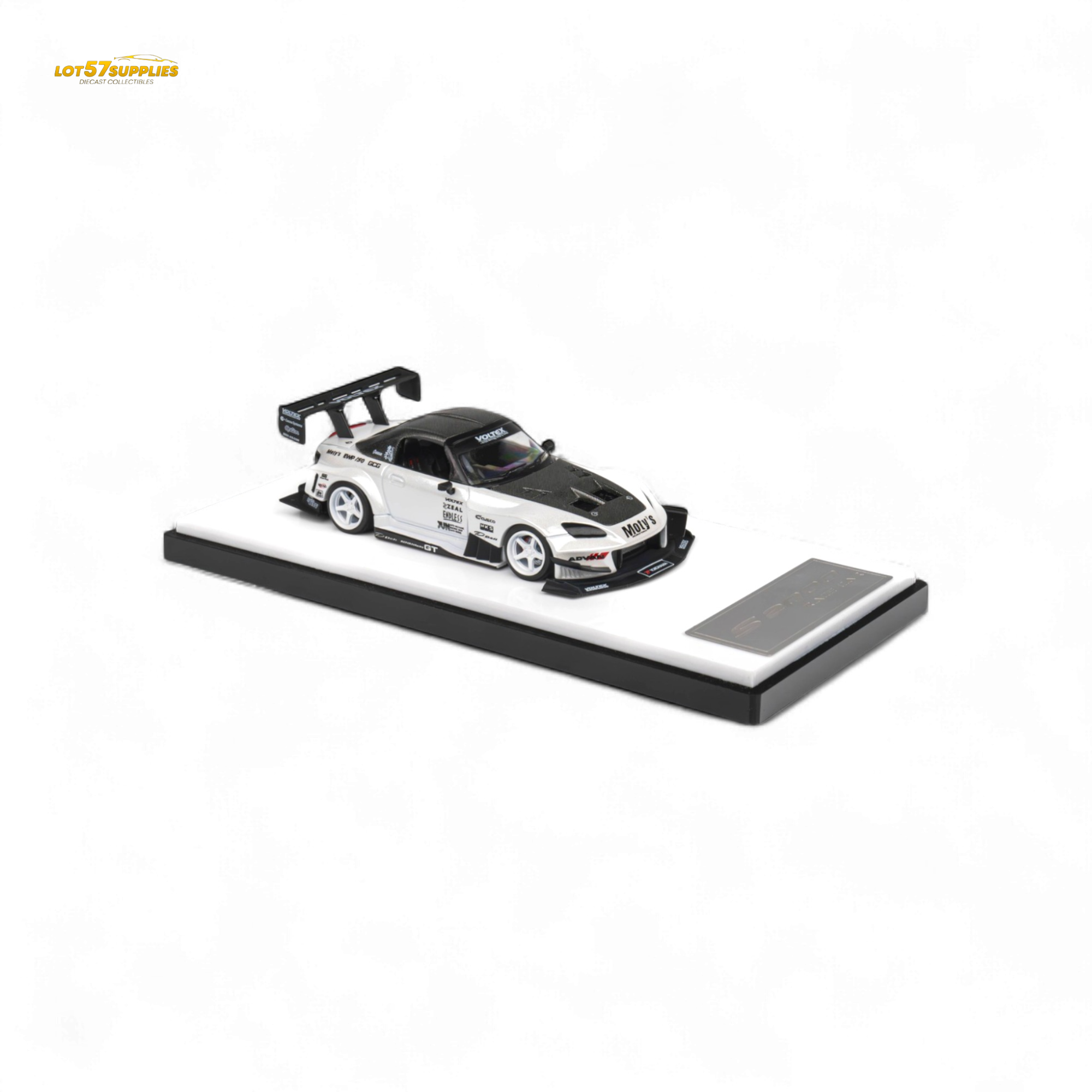 Microturbo Honda S2000 Metallic White 1:64 - Evergreen Kings