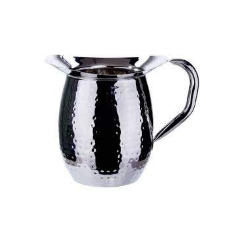 PITCHER WITH ICE GUARD,HAMMERED, 3QT