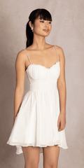 ivory/size/S/missy/Camille La Vie/Sweetheart Corset Fit and Flare Dress with Pearl Straps/alt