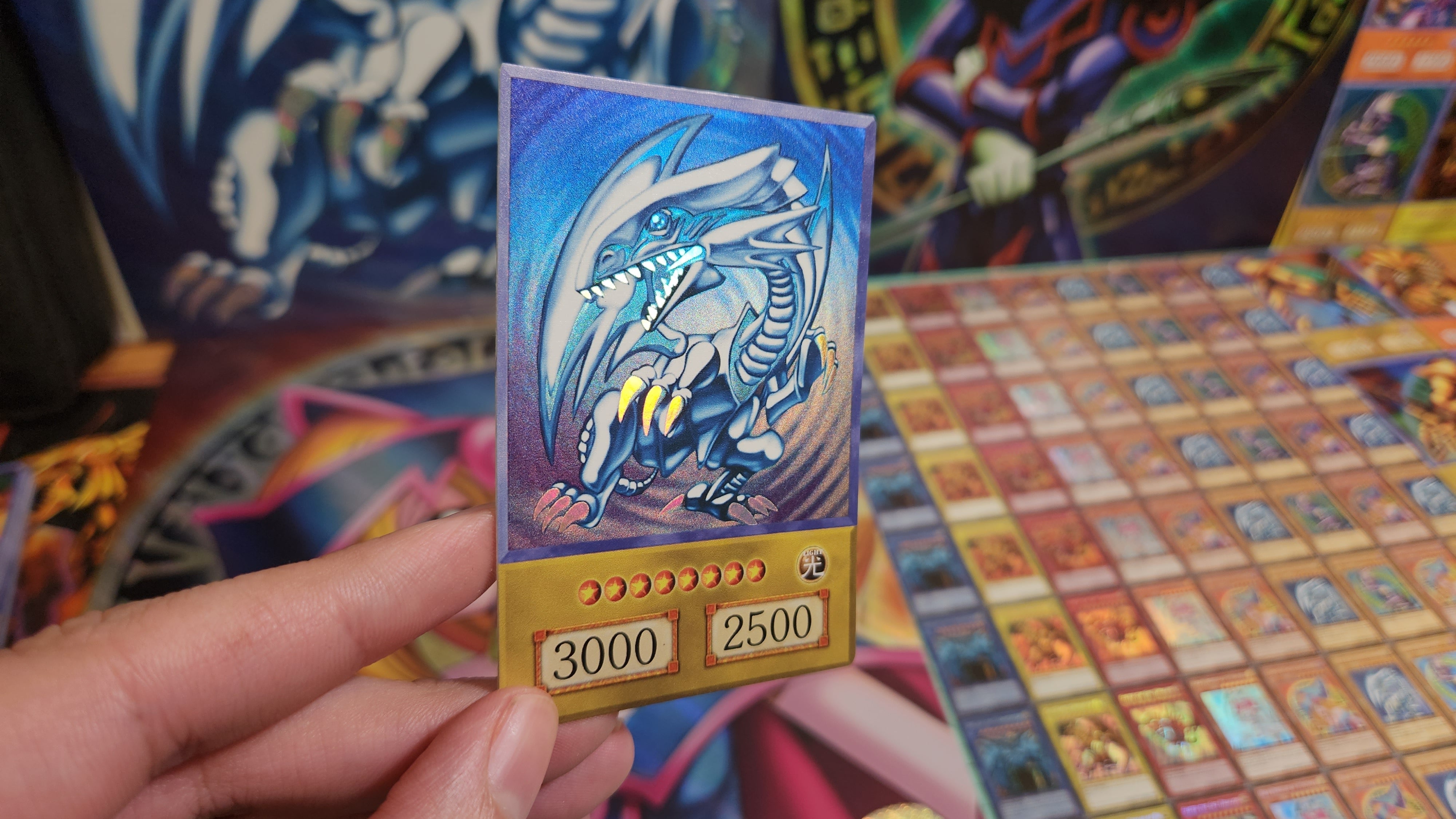 Anime Style Blue-Eyes White Dragon Custom Orica card