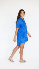 Maui Shirt Dress / Murky Cobalt Khush Clothing