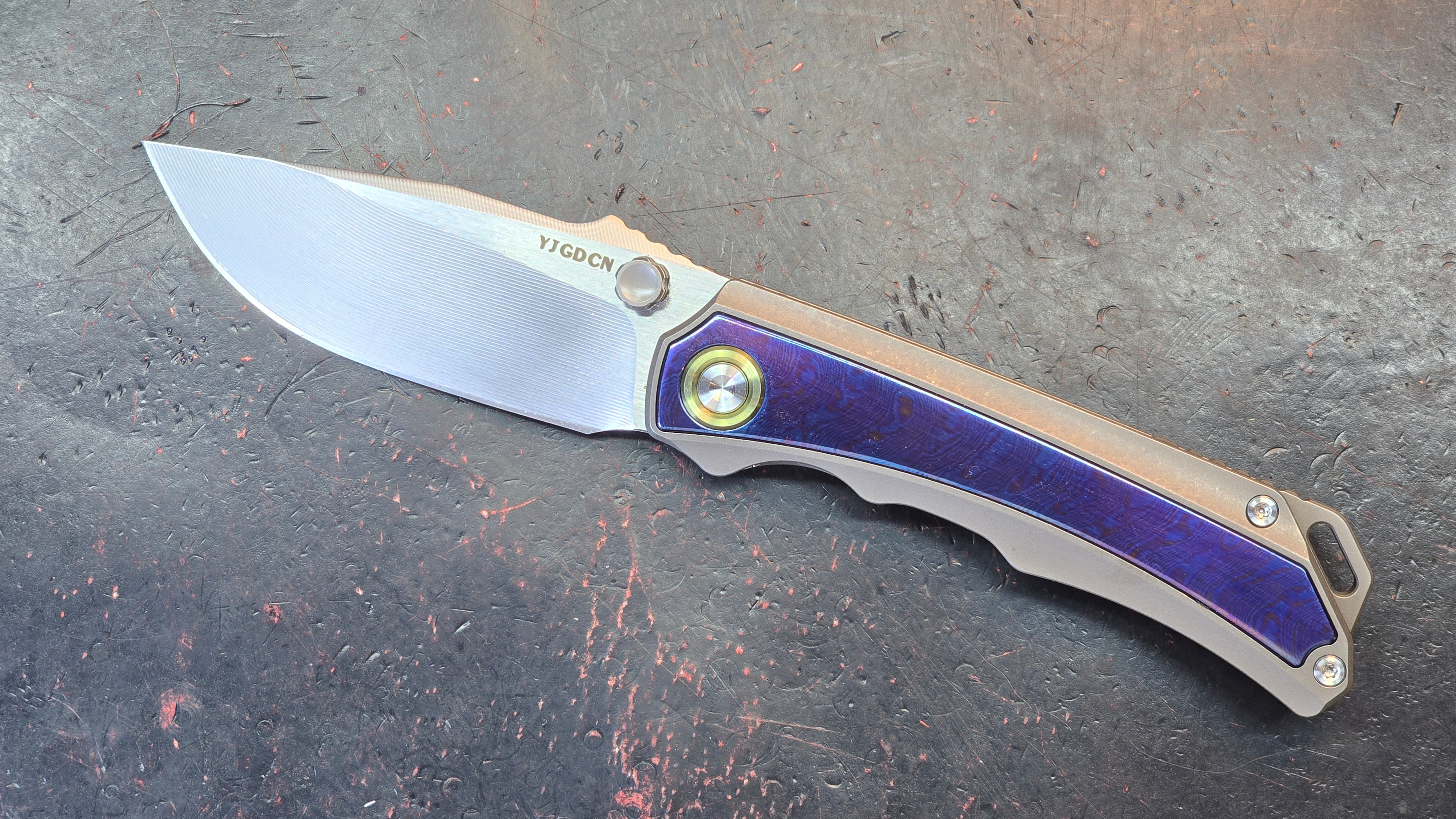 YJGDCN YJ2524 Titanium Timascus M390