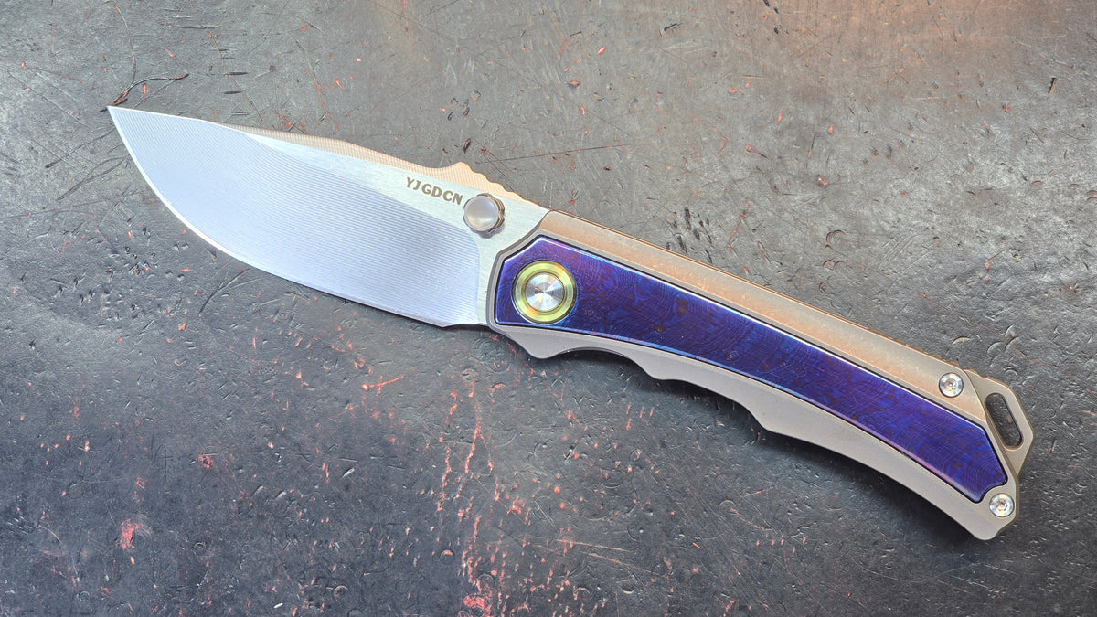 YJGDCN YJ2524 Titanium Timascus M390