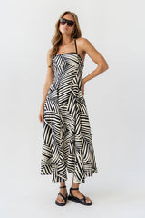 Zoelle Halter Neck Midi Dress
