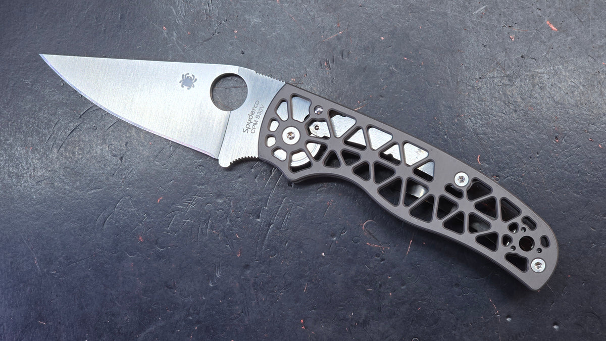 Spyderco Edgerati Gray Aluminum Handle S30V