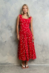 Dacey Polka Dot Midi Dress