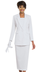 Ben Marc 2295-WHT Usher Church Suit