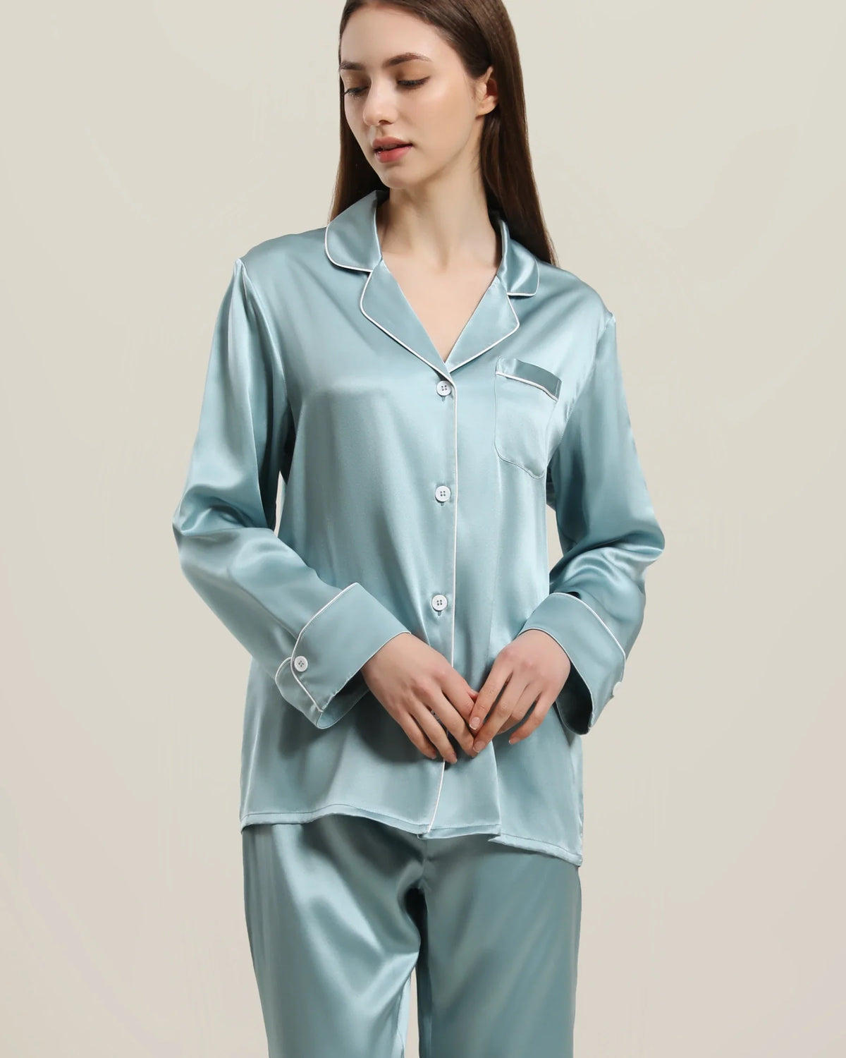 22 Momme Classic Silk Pajamas Set - DAISYSILK CA