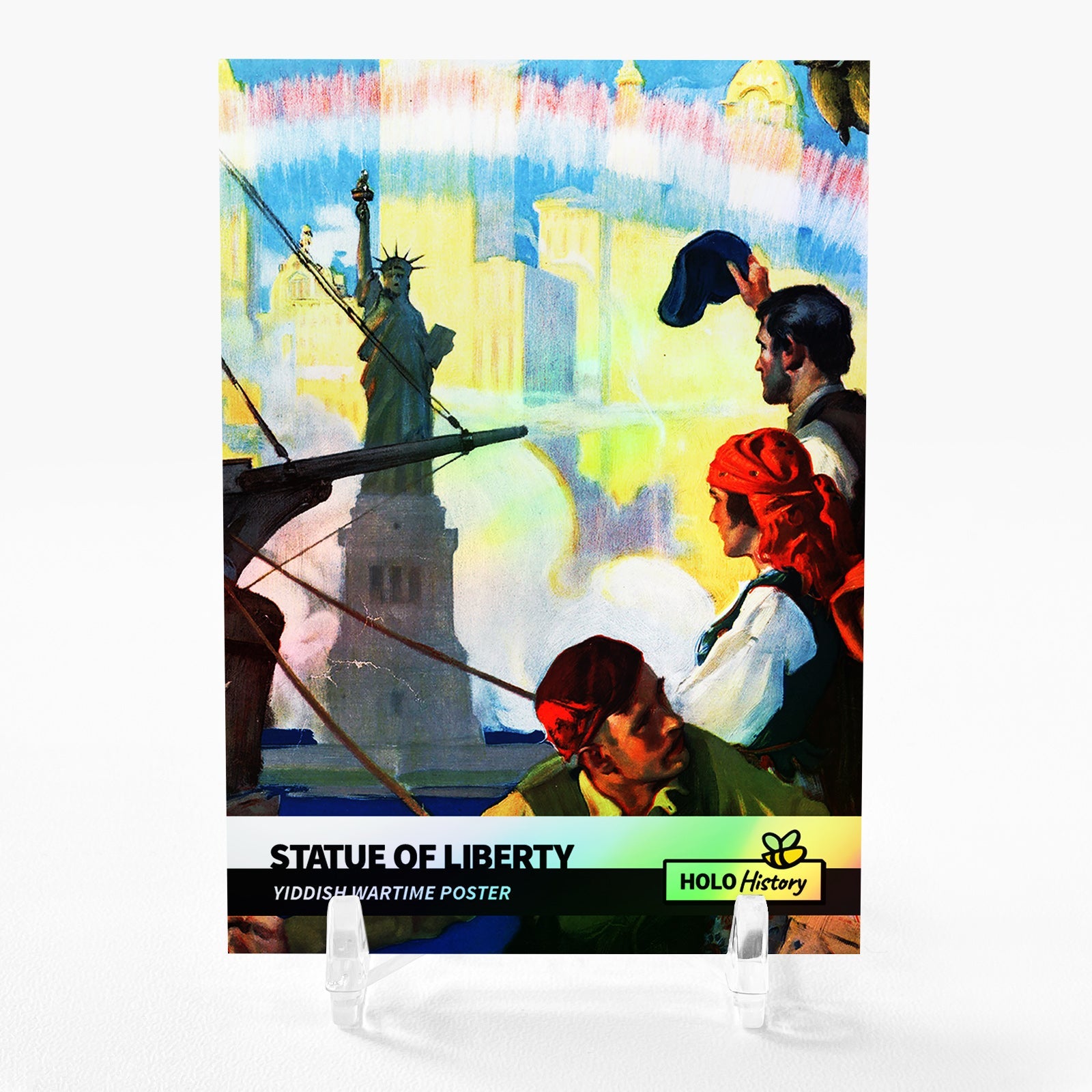 STATUE OF LIBERTY Art Card 2023 GleeBeeCo Holo History #STDC STUNNING