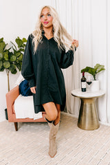 Major Icon Tunic Dress In Black