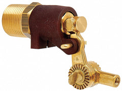 BOB Pipe-Mount Float Valve, 1/4 in -20 Rod Thread, Brass/Plastic - RH400-3/4