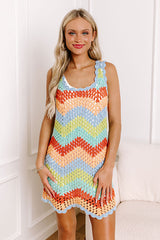 Vacation Vibes Crochet Mini Dress